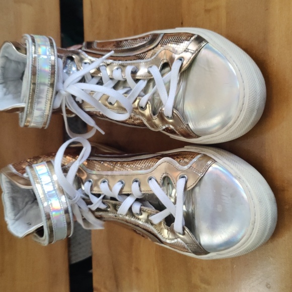 Pierre Hardy 101 Metallic Silver And Gold Size 45 With Dust Bags main image 13